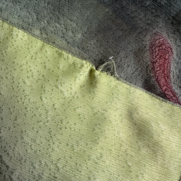 Brazil Boutique Green Ombre Maxi Dress Fairy Mermaid Y2K Silk Look Strappy G L - Picture 15 of 15